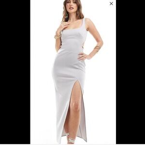 Brand New ASOS silver backless dress